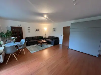 Ein Sitzbereich in der Unterkunft Luchsury Appartment