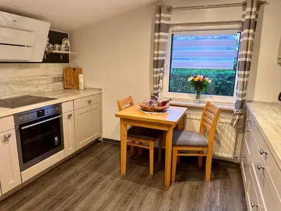 Küche/Küchenzeile in der Unterkunft Ferienhaus Resys Mythenbrand
