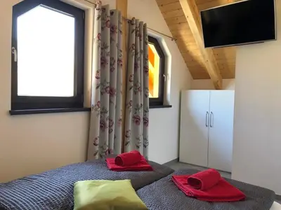 TV/Unterhaltungsangebot in der Unterkunft Naturstammhaus und Appartements Zum Brockenbaecker