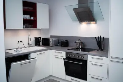 Küche/Küchenzeile in der Unterkunft Penthouse Brockenblick 381