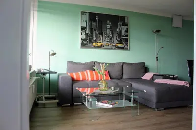 Ein Sitzbereich in der Unterkunft Apartment KY481 im Panoramic Hohegeiß