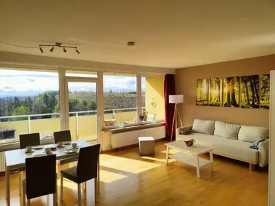 Ein Sitzbereich in der Unterkunft Apartment Bergzauber - traumhafter Ausblick & Pool