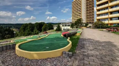 Der Swimmingpool an oder in der Nähe von Apartment Hexenstube - traumhafter Ausblick & Pool