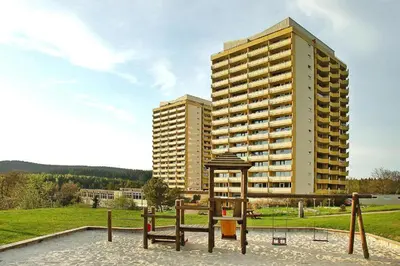 Das Gebäude in dem sich die Ferienwohnung befindet