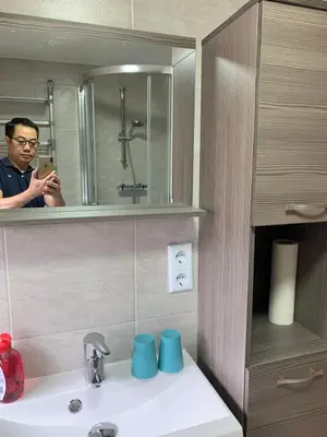 Ein Badezimmer in der Unterkunft MyCha2 Ferienhaus