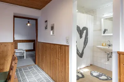 Ein Badezimmer in der Unterkunft Zur Kleinen Hummel