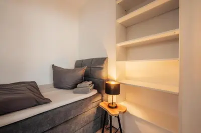 Ein Bett oder Betten in einem Zimmer der Unterkunft Fünf Harzer Berge Bocksberg