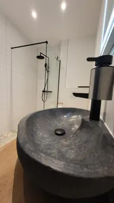 Ein Badezimmer in der Unterkunft Ferienwohnung Berglodge 11 Hahnenklee Bockswiese