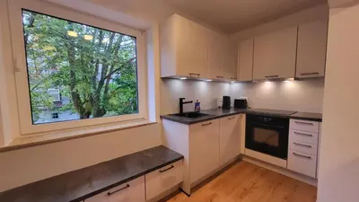 Küche/Küchenzeile in der Unterkunft Ferienwohnung Berglodge 11 Hahnenklee Bockswiese