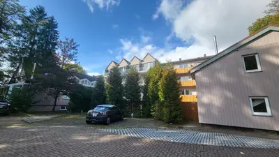 Das Gebäude in dem sich die Ferienwohnung befindet