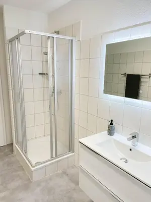 Ein Badezimmer in der Unterkunft Alte Försterei 2.0