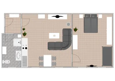 Grundriss der Unterkunft Alte Försterei 2.0