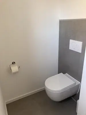 Ein Badezimmer in der Unterkunft Ferienwohnungen bei der Purpurbuche