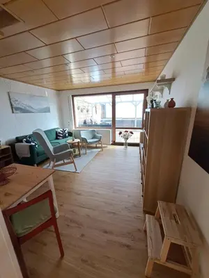Ein Sitzbereich in der Unterkunft Klein, aber fein