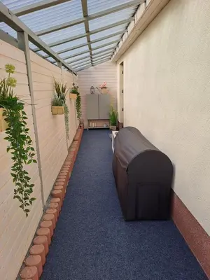 Ein Sitzbereich in der Unterkunft Klein, aber fein