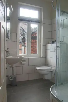 Ein Badezimmer in der Unterkunft Ferienwohnung in der Altstadt von Goslar