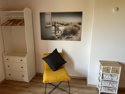 Ein Sitzbereich in der Unterkunft Altes Forsthaus Fischbach