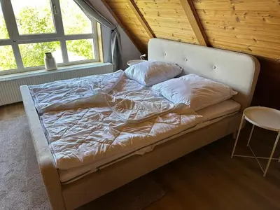 Ein Bett oder Betten in einem Zimmer der Unterkunft Altes Forsthaus Fischbach