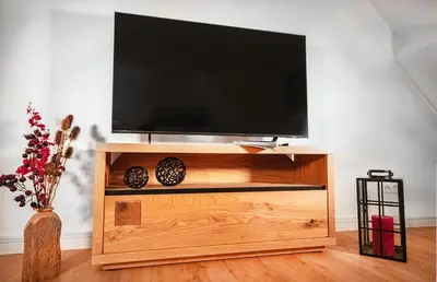 TV/Unterhaltungsangebot in der Unterkunft Bocksberg-Lodge
