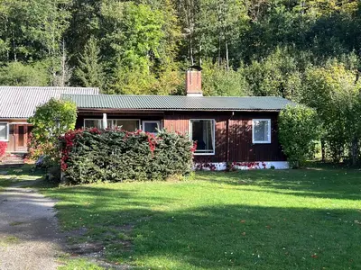 Ein Garten an der Unterkunft Ferienhaus am Reiterhof