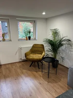 Ein Sitzbereich in der Unterkunft Studio Reichenstrasse