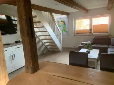 Küche/Küchenzeile in der Unterkunft Ferienwohnung Am Graben