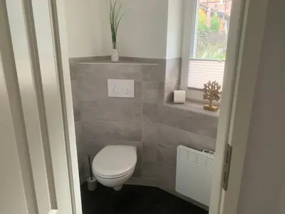Ein Badezimmer in der Unterkunft Ferienwohnung Am Graben