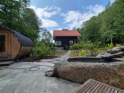 Ein Garten an der Unterkunft Harzer Wiesenbaude