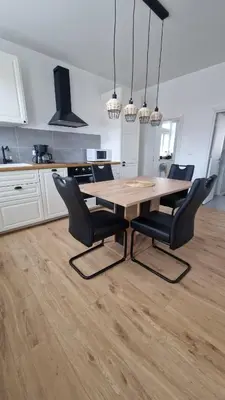 Küche/Küchenzeile in der Unterkunft Gemütliche Ferienwohnung in Elbingerode/Harz