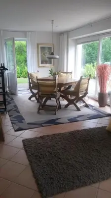 Ein Sitzbereich in der Unterkunft Ferienwohnung Villa Bella Vista
