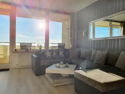 Ein Sitzbereich in der Unterkunft NEU! Fernblick Hohegeiß Sauna Hallenbad