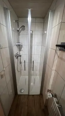 Ein Badezimmer in der Unterkunft Ferienwohnung Wetzig W2 - Breite Straße 104 Wernigerode