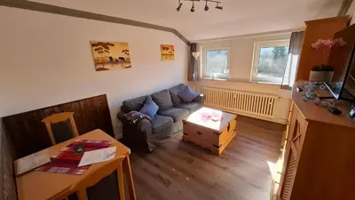 Ein Sitzbereich in der Unterkunft Haus Celina 2