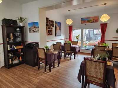 Ein Sitzbereich in der Unterkunft Pension-Ristorante Ventura ehemals Reinhards Pension