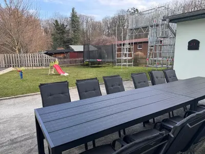 Ein Garten an der Unterkunft Ferienhaus an der “Ilse”