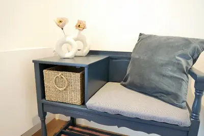 Ein Sitzbereich in der Unterkunft Ferienhaus Anni & Fritz