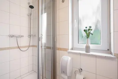 Ein Badezimmer in der Unterkunft Hotelpark Bodetal 