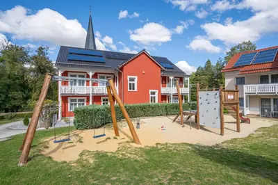 Ein Kinderspielbereich in der Unterkunft Hotelpark Bodetal 