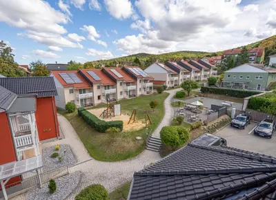 Ein allgemeiner Bergblick oder ein Berglick von der Ferienwohnung aus