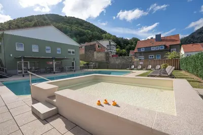 Der Swimmingpool an oder in der Nähe von Hotelpark Bodetal 