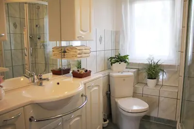 Ein Badezimmer in der Unterkunft Ferienhaus Harzblick