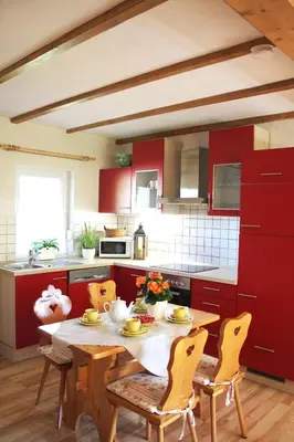 Küche/Küchenzeile in der Unterkunft Ferienhaus Harzblick