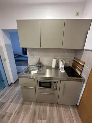 Küche/Küchenzeile in der Unterkunft Appartement Wolfshagen