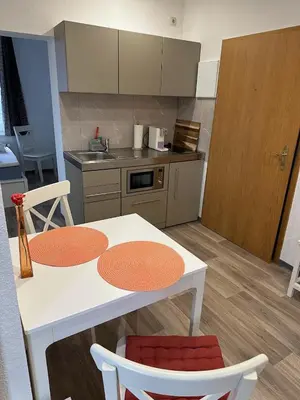 Küche/Küchenzeile in der Unterkunft Appartement Wolfshagen