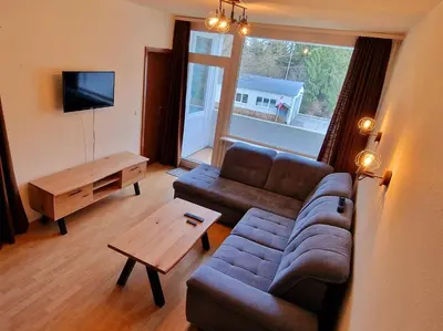 TV/Unterhaltungsangebot in der Unterkunft Ferienwohnung Müter - Appartement 110