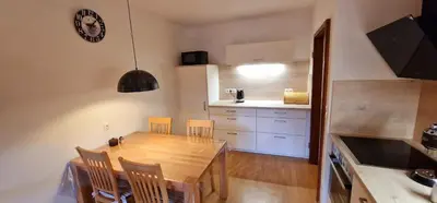 Küche/Küchenzeile in der Unterkunft Ferienwohnung Müter - Appartement 110