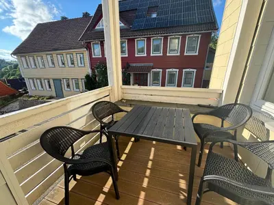 Ein Balkon oder eine Terrasse in der Unterkunft Ferienwohnung Daisy