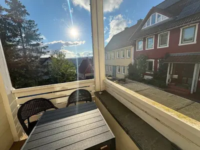 Ein Balkon oder eine Terrasse in der Unterkunft Ferienwohnung Daisy