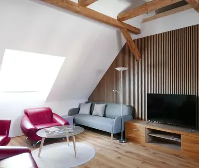 TV/Unterhaltungsangebot in der Unterkunft Ökoloft am Schlossberg von Quedlinburg