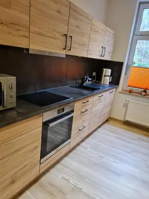 Küche/Küchenzeile in der Unterkunft Ferienwohnung am Tiergarten